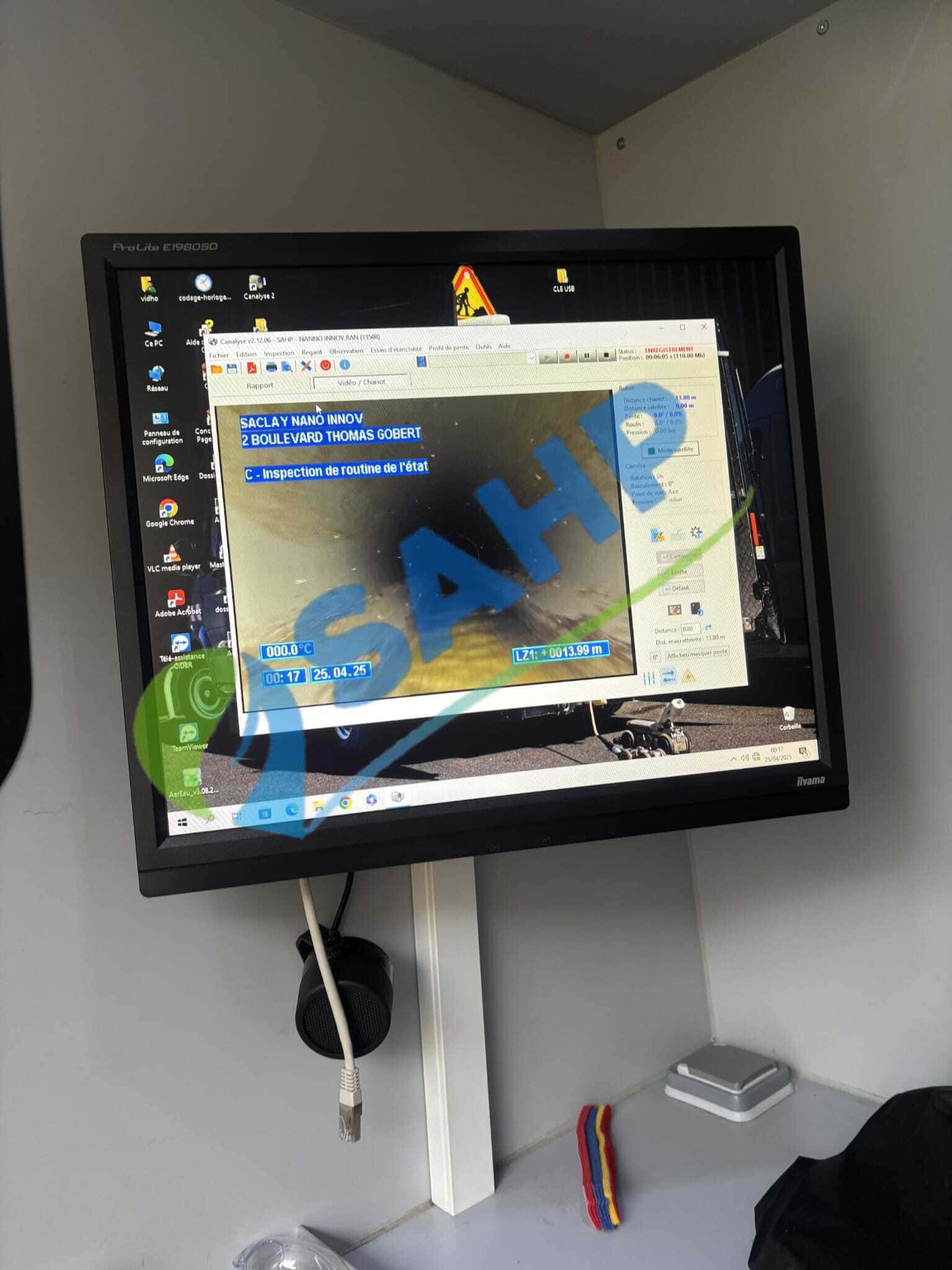 Inspection vidéo de canalisation par caméra SAHP