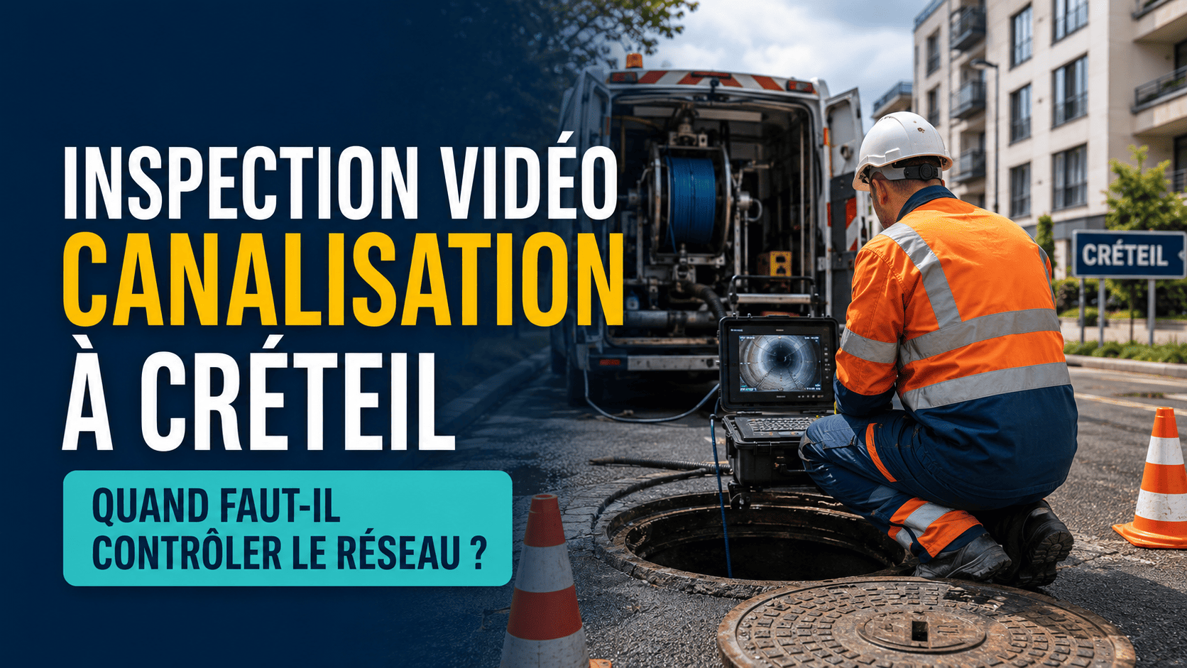 Inspection vidéo canalisation à Créteil : quand faut-il contrôler le réseau ?