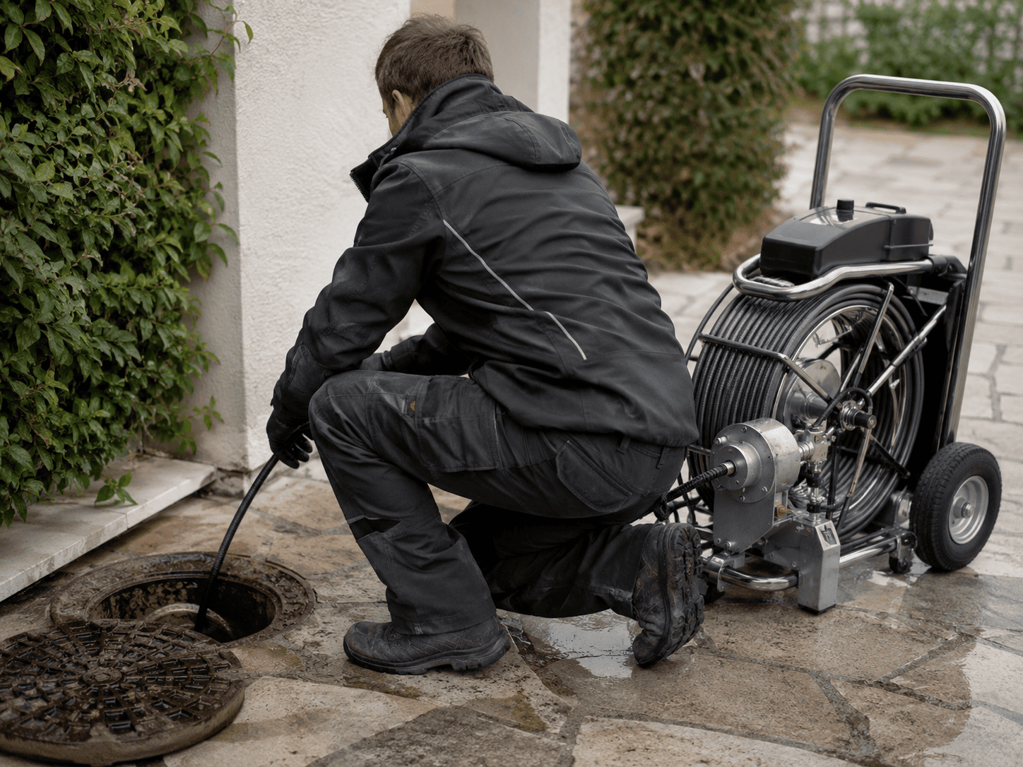 Débouchage d’une canalisation bouchée par une entreprise spécialisée